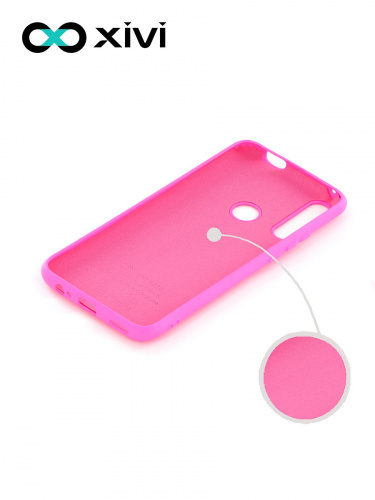 Накладка задняя Xivi для HUAWEI Y9 PRIME P SMART Z, Silicon Case, силикон, матовая, №33, цвет розовый 2