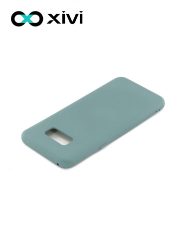Накладка задняя Xivi для SAMSUNG Galaxy S8 Plus, Silicon Case, силикон, матовая, №56, цвет зелёный 4