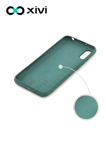 Накладка задняя Xivi для XIAOMI Redmi 9A, Silicon Case, силикон, матовая, №46, цвет изумрудный 2