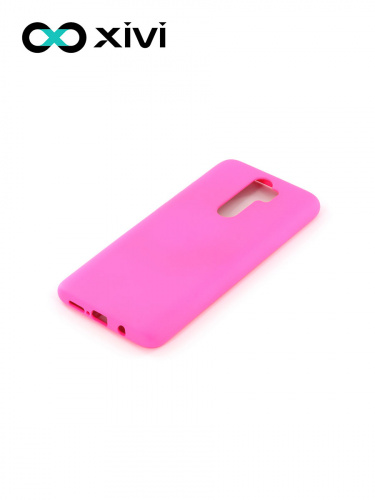 Накладка задняя Xivi для XIAOMI REDMI NOTE 8 PRO, Silicon Case, силикон, матовая, №33, цвет розовый 3