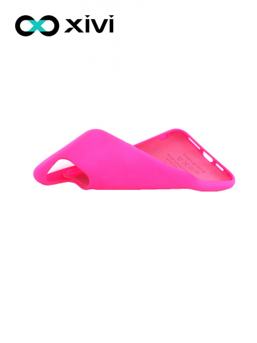 Накладка задняя Xivi для APPLE iPhone 11 Pro Max, Silicon Case, силикон, матовая, №64, цвет фуксия 6
