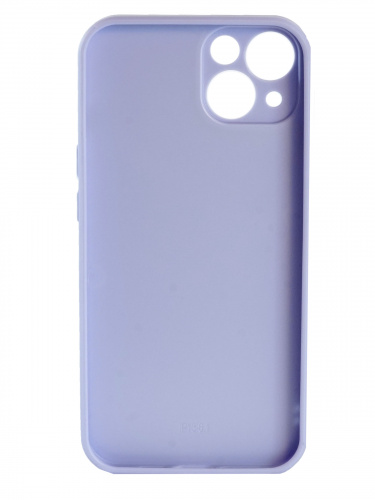 Накладка задняя для iPhone 13, имитация стекла, глянец, защита камеры, светло-фиолетовый