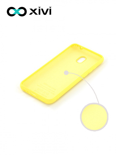 Накладка задняя Xivi для XIAOMI REDMI 8A, Silicon Case, силикон, матовая, №41, цвет жёлтый 2