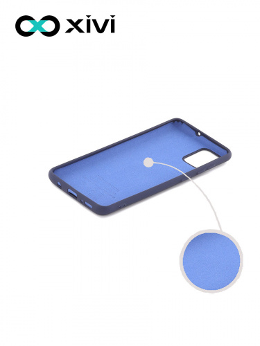 Накладка задняя Xivi для SAMSUNG Galaxy A51 5G, Silicon Case, силикон, матовая, №2, цвет индиго, тёмный 2