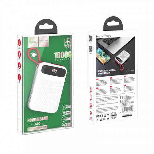 hoco-j40-powerful-mobile-power-bank-10000mah-built-in-cable-type-c-package