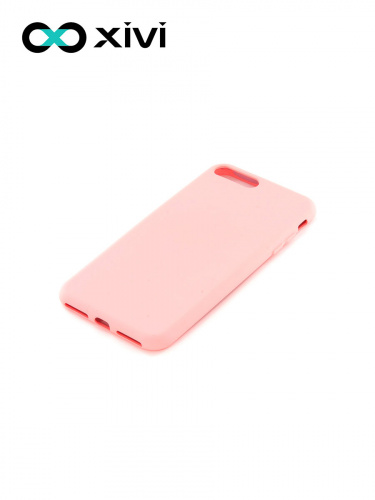 Накладка задняя Xivi для APPLE iPhone 7 8 Plus, Silicon Case, силикон, матовая, №19, цвет розовый 3