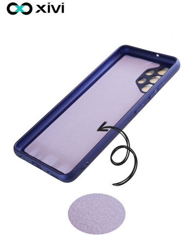 Накладка задняя Xivi для SAMSUNG  Galaxy A32 (2022), Silicon Case, силикон, матовая, №17, цвет фиолетовый