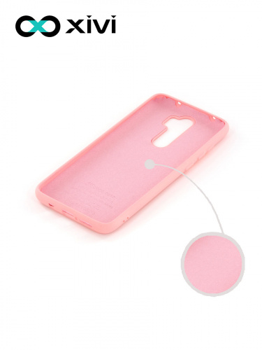 Накладка задняя Xivi для XIAOMI REDMI NOTE 8 PRO, Silicon Case, силикон, матовая, №19, цвет розовый 2