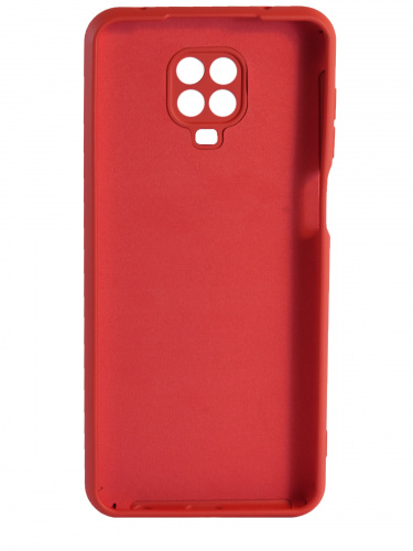 Накладка задняя для XIAOMI Redmi Note 9s/Note 9 Pro, Soft Touch, 2 мм, силикон, красный