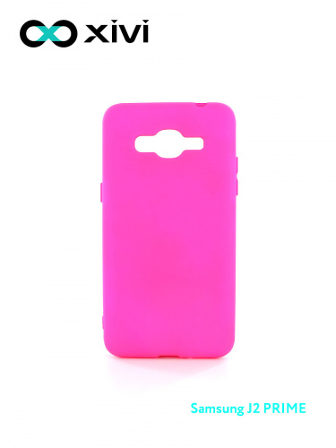 Накладка задняя Xivi для SAMSUNG Galaxy J2 PRIME G530, Silicon Case, силикон, матовая, №64, цвет фуксия 1
