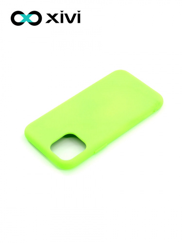 Накладка задняя Xivi для APPLE iPhone 11 Pro, Silicon Case, силикон, матовая, №61, цвет салатовый 4