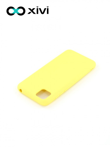 Накладка задняя Xivi для HUAWEI Y5P 2020 HONOR9S, Silicon Case, силикон, матовая, №41, цвет жёлтый 4