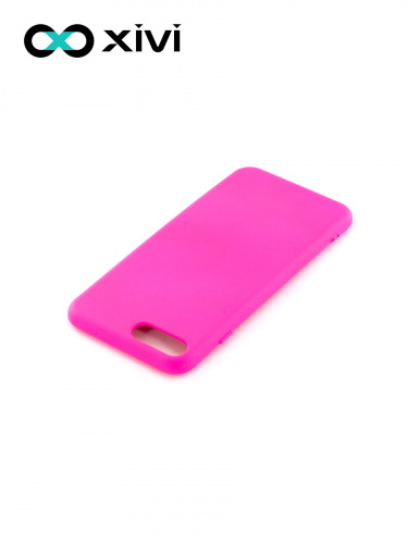 Накладка задняя Xivi для APPLE iPhone 7 8 Plus, Silicon Case, силикон, матовая, №33, цвет розовый 4