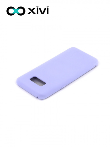 Накладка задняя Xivi для SAMSUNG Galaxy S8, Silicon Case, силикон, матовая, №11, цвет лавандовый 4