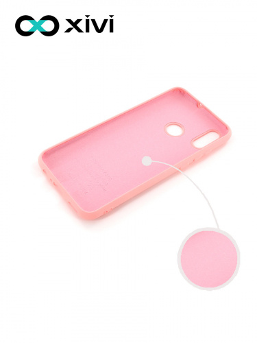 Накладка задняя Xivi для HUAWEI P Smart (2019), Silicon Case, силикон, матовая, №19, цвет розовый 2