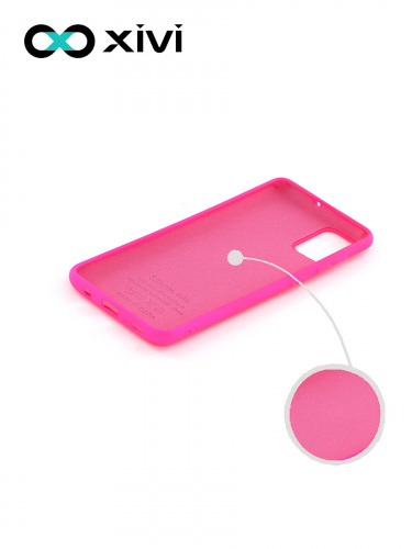 Накладка задняя Xivi для SAMSUNG Galaxy A51 5G, Silicon Case, силикон, матовая, №64, цвет фуксия 2