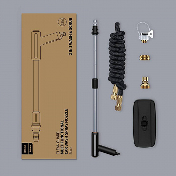 Автомойка Baseus, CRXC01-G01, Clean, пластик, шланг 30м, чёрный