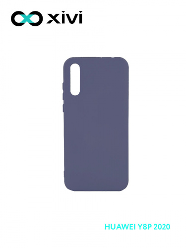 Накладка задняя Xivi для HUAWEI Y8P 2020 P SMART S, Silicon Case, силикон, матовая, №2, цвет индиго, тёмный 1