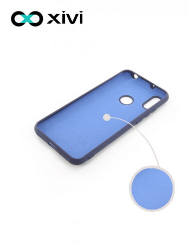 Накладка задняя Xivi для HUAWEI Y6 PRIME 2019 Y6S, Silicon Case, силикон, матовая, №2, цвет индиго, тёмный 2