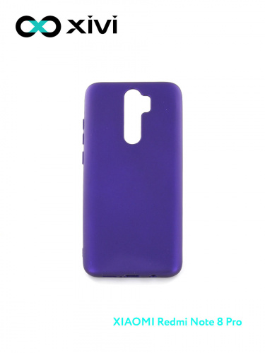 Накладка задняя Xivi для XIAOMI REDMI NOTE 8 PRO, Silicon Case, силикон, матовая, №17, цвет фиолетовый 1