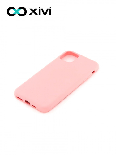 Накладка задняя Xivi для APPLE iPhone 11 Pro Max, Silicon Case, силикон, матовая, №19, цвет розовый 3