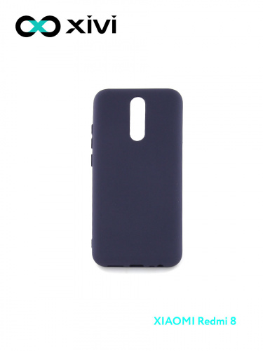 Накладка задняя Xivi для XIAOMI Redmi 8, Silicon Case, силикон, матовая, №2, цвет индиго, тёмный 1