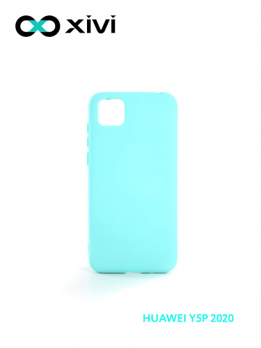 Накладка задняя Xivi для HUAWEI Y5P 2020 HONOR9S, Silicon Case, силикон, матовая, №8, цвет голубой 1