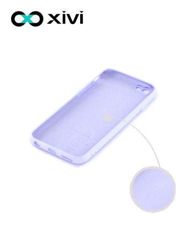 Накладка задняя Xivi для APPLE iPhone 6 6S (4.7), Silicon Case, силикон, матовая, №11, цвет лавандовый 2