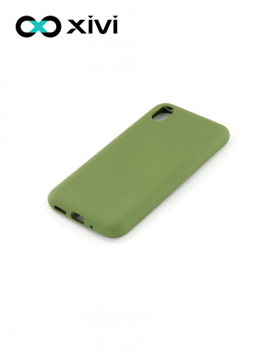 Накладка задняя Xivi для HUAWEI Y5 (2019) 8S, Silicon Case, силикон, матовая, №57, цвет зелёный 3
