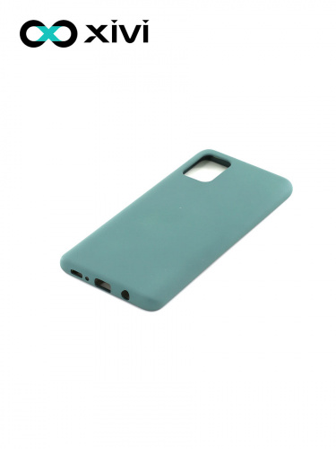 Накладка задняя Xivi для SAMSUNG Galaxy A31, Silicon Case, силикон, матовая, №56, цвет зелёный 3