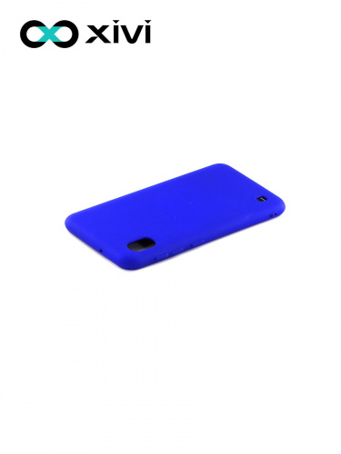 Накладка задняя Xivi для SAMSUNG Galaxy A10 A105, Silicon Case, силикон, матовая, №47, цвет синий 4