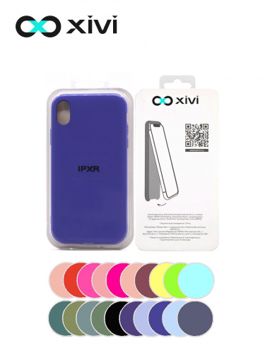 Накладка задняя Xivi для APPLE iPhone XR, Silicon Case, силикон, матовая, №47, цвет синий 5