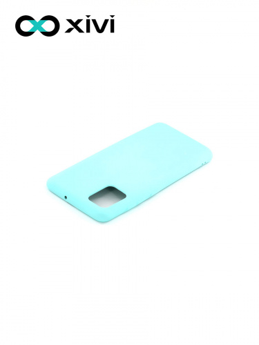 Накладка задняя Xivi для SAMSUNG Galaxy A51 5G, Silicon Case, силикон, матовая, №8, цвет голубой 4