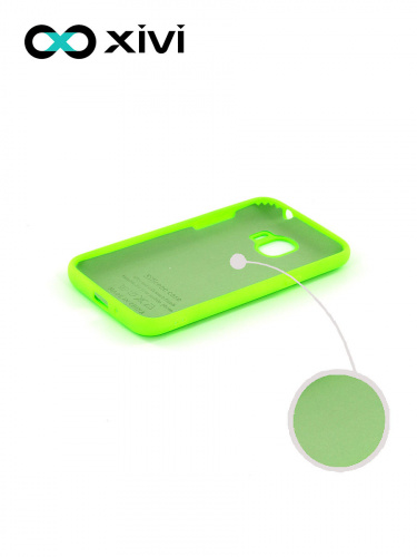 Накладка задняя Xivi для SAMSUNG Galaxy J2 2018 J250G, Silicon Case, силикон, матовая, №61, цвет салатовый 2