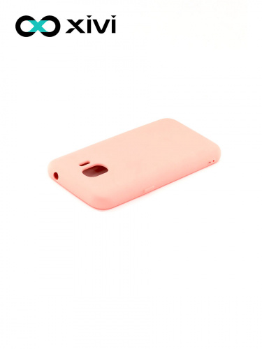 Накладка задняя Xivi для SAMSUNG Galaxy J2 2018 J250G, Silicon Case, силикон, матовая, №19, цвет розовый 4