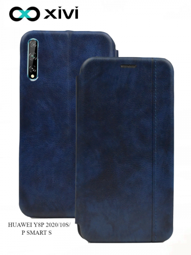 Чехол-книжка Xivi для HUAWEI Y8P 202010SP SMART S, Premium, вертикальный шов, на магните, экокожа, цвет темно-синий 1