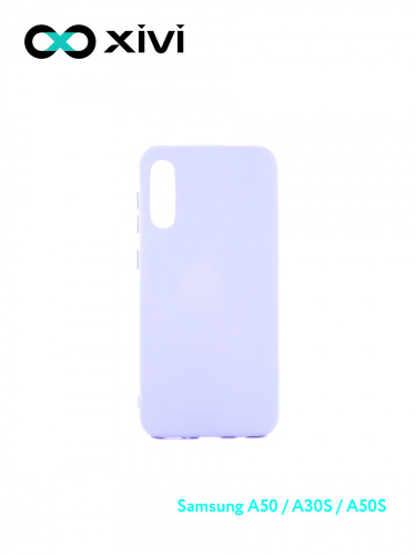 Накладка задняя Xivi для SAMSUNG Galaxy A50 A30S A50S, Silicon Case, силикон, матовая, №11, цвет лавандовый 1