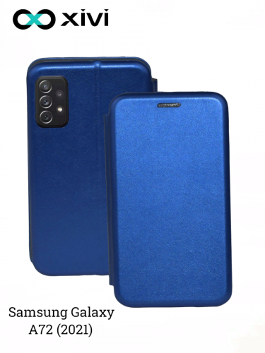 Чехол-книжка Xivi для SAMSUNG  Galaxy A72 (2021), Fashion Case, на магните, экокожа, цвет синий 1