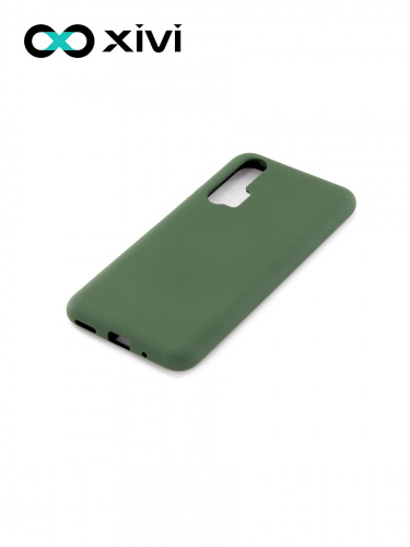 Накладка задняя Xivi для HUAWEI HONOR 20 PRO, Silicon Case, силикон, матовая, №59, цвет темно-зеленый 3