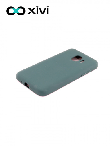 Накладка задняя Xivi для SAMSUNG Galaxy J2 2018 J250G, Silicon Case, силикон, матовая, №46, цвет изумрудный 3