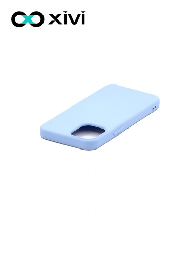 Накладка задняя Xivi для APPLE iPhone 12 5.4, Silicon Case, силикон, матовая, №42, цвет сиреневый 3