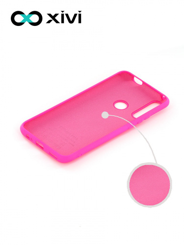 Накладка задняя Xivi для HUAWEI Y9 PRIME P SMART Z, Silicon Case, силикон, матовая, №64, цвет фуксия 2
