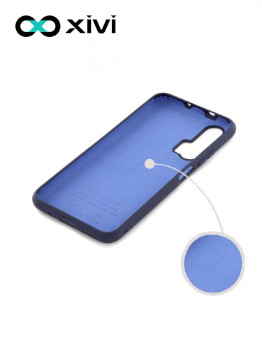 Накладка задняя Xivi для HUAWEI HONOR 20 PRO, Silicon Case, силикон, матовая, №2, цвет индиго, тёмный 2