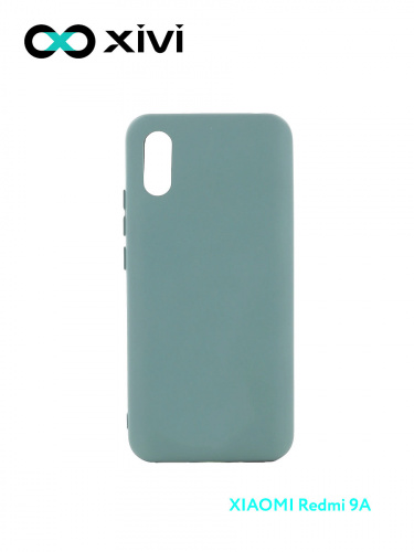 Накладка задняя Xivi для XIAOMI Redmi 9A, Silicon Case, силикон, матовая, №56, цвет зелёный 1