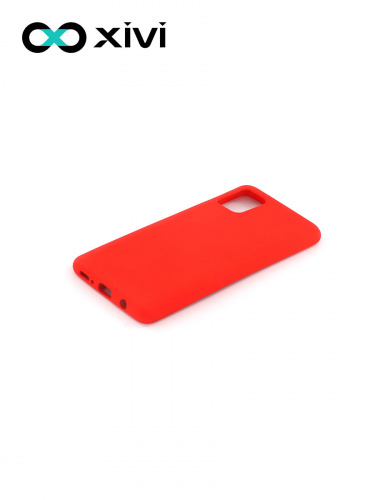 Накладка задняя Xivi для SAMSUNG Galaxy A51 5G, Silicon Case, силикон, матовая, №4, цвет морковный 3