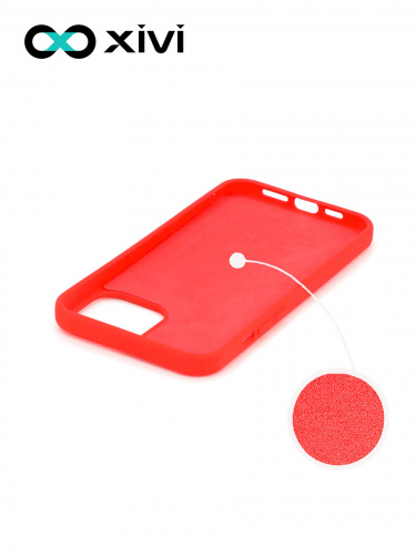 Накладка задняя Xivi для APPLE iPhone 12 6.1 6.1 Pro, Silicon Case, силикон, матовая, №4, цвет морковный 2