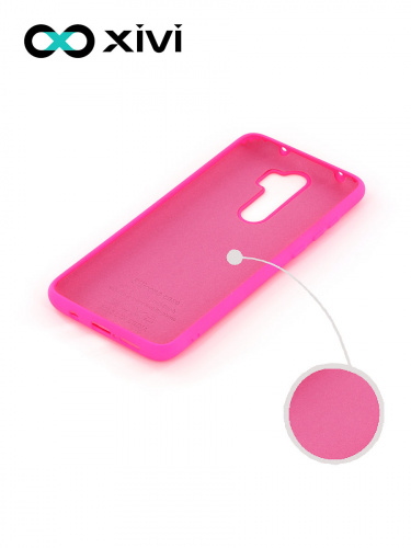 Накладка задняя Xivi для XIAOMI REDMI NOTE 8 PRO, Silicon Case, силикон, матовая, №64, цвет фуксия 2