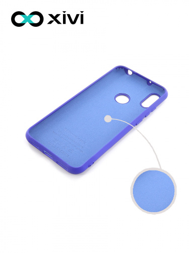 Накладка задняя Xivi для HUAWEI Y6 PRIME 2019 Y6S, Silicon Case, силикон, матовая, №47, цвет синий 2