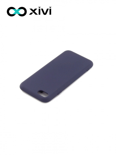 Накладка задняя Xivi для APPLE iPhone 7 8 SE2, Silicon Case, силикон, матовая, №2, цвет индиго, тёмный 4