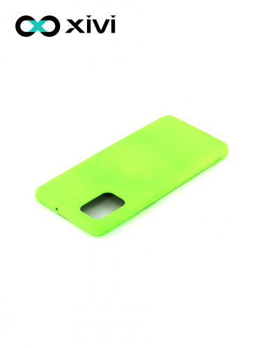 Накладка задняя Xivi для SAMSUNG Galaxy A71 5G, Silicon Case, силикон, матовая, №61, цвет салатовый 4